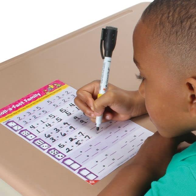 Really Good Stuff Math Mats Dice Games - 12 Mats
