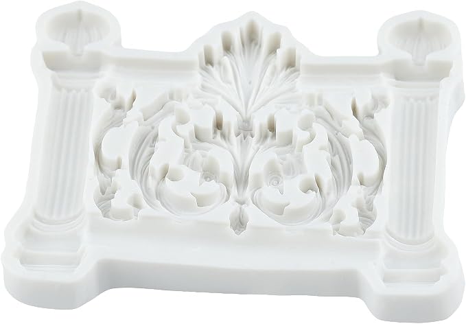 Baroque Fence Polymer Clay Molds European Relief Fence Silicone Mold for Jewelry Making Epoxy Resin Casting Air Dry Polymer Clay Craft