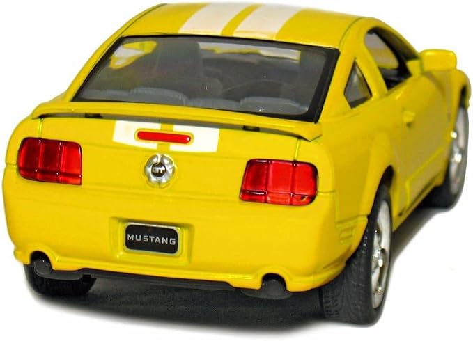 KiNSMART - 2006 Ford Mustang GT 1:38 Scale 5" Die Cast Metal Model Toy Car (Yellow Race)
