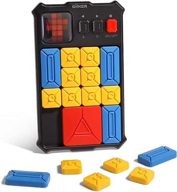 GiiKER Super Slide Puzzle Games, Original 500+ Challenges Brain Teaser Puzzle, Toys for Kids Teens, Travel Games Birthday Gifts STEM Toys for Ages 6+ Boys Girls, Activities for Road Trips