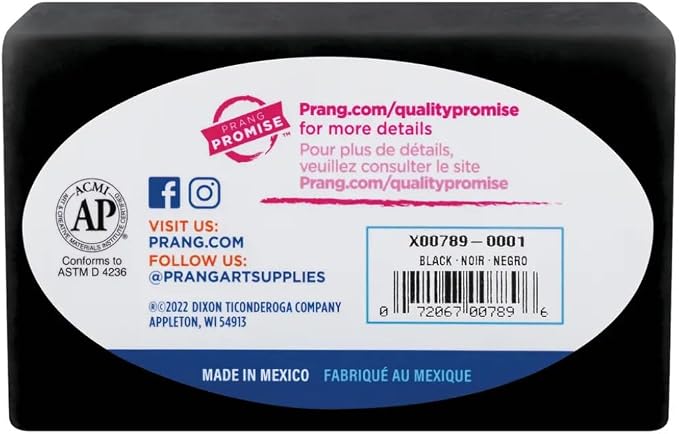 Prang Modeling Clay, Black, 1 lb. Block, Case of 12 Blocks, 192 oz. Total | Pliable, Non-Hardening, Non-Staining, Easy Clean-Up, Perfect for Preschool and Elementary Aged Children
