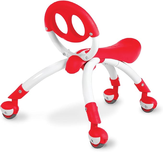 YBIKE Pewi Walking Ride On Toy - Toddler Walker for Ages 9 Months to 3 Years Old, 10 inches, Red, One Size (YPIW1)