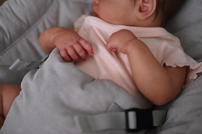 Anano Realistic Reborn Baby Doll Full Body Vinyl Waterproof 20 Inch Real Looking Lifelike Sleeping Newborn Baby Girl Dolls Loulou Life Like Toddler Washable Baby Doll