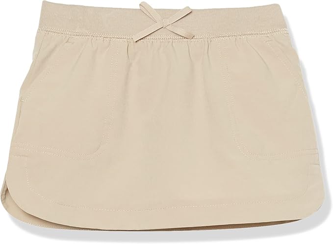 Nautica girls School Uniform Pull-on Scooter Skirt With Undershorts, Knit Waistband & Functional Pockets