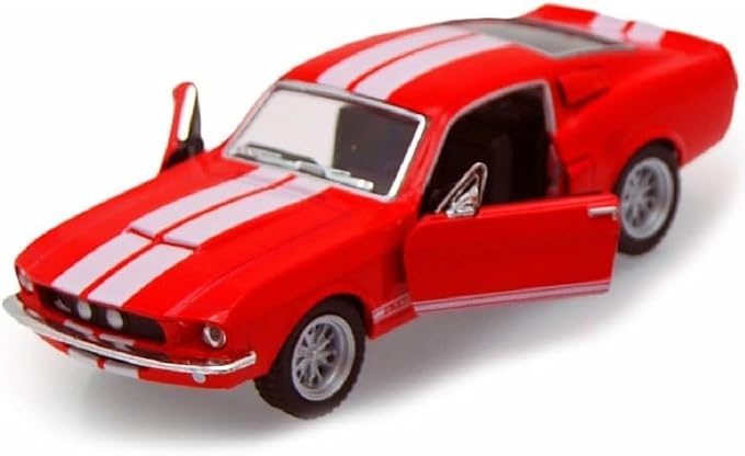 KiNSMART 1967 Ford Shelby Mustang GT500 Red 1:38 Scale 5 Inch Diecast Model Toy Car