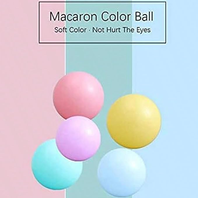 MoonxHome Ball Pit Balls for Toddlers, BPA Free Crush Proof Plastic Toy Balls for Ball Pit, Children's Pool Water Toys, Macaron Ocean Balls for Play Tent 2.15 Inch Pack of 100 200 500 800 1000