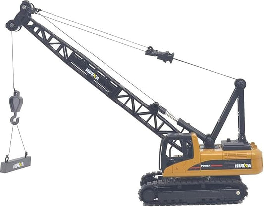 Ailejia Construction Trucks Toys Crane Truck 1/50 Scale DieCast Truck Engineering Car Metal Construction Vehicles Crane Machine Model Toy for Boys (Crawler Crane)