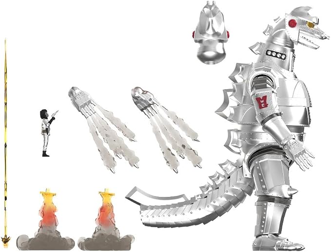 Super7 ULTIMATES! Toho Mechagodzilla '74-8" Toho Godzilla Action Figure with Accessories - Classic Movie Collectibles and Retro Toys