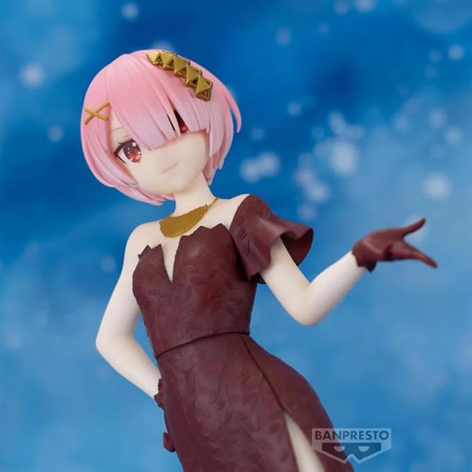 Banpresto - Re:Zero-Starting Life in Another World - Ram, Bandai Spirits Glitter & Glamours Figure