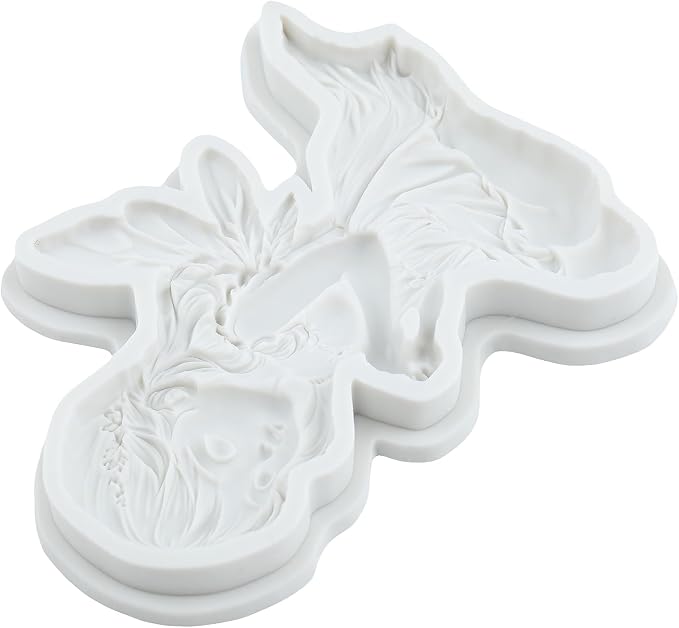Flower Fairy Angel Silicone Molds Flower Fairy Angel Polymer Clay Mold for Jewelry Making Epoxy Resin Casting Air Dry Polymer Clay Crafts Tool
