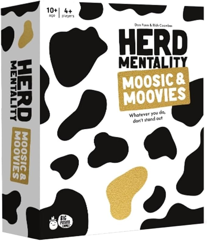 Big Potato Herd Mentality Moovies & Moosic Board Game | Fun for The Whole Family