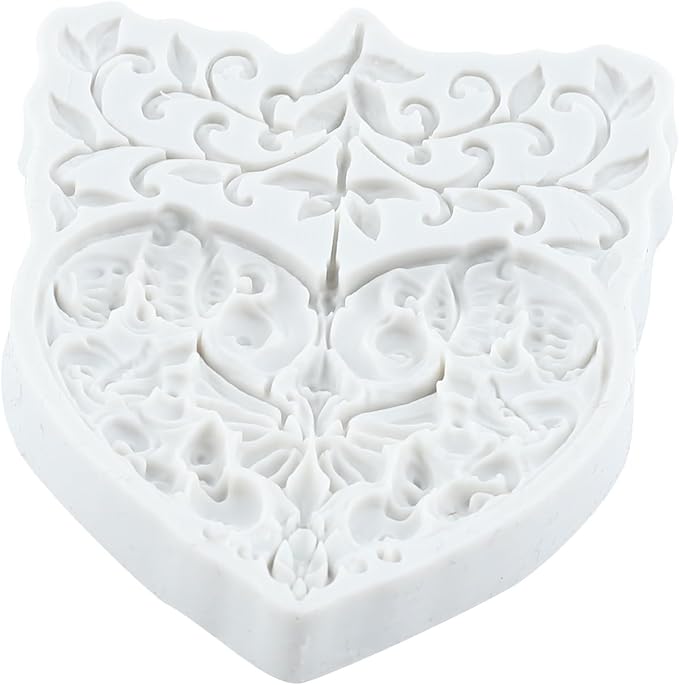 Butterfly Flower Resin Silicone Mold Baroque Butterfly Heart Lace Polymer Clay Molds for DIY Crafts Epoxy Resin Casting Air Dry Polymer Clay Plaster Jewelry Making