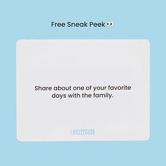Family Connection Cards – 50 Conversation Starters for Kids and Adults – Interactive Family Bonding Game for Dinners, Road Trips, Vacations – Fun Icebreaker Questions for Meaningful Conversations