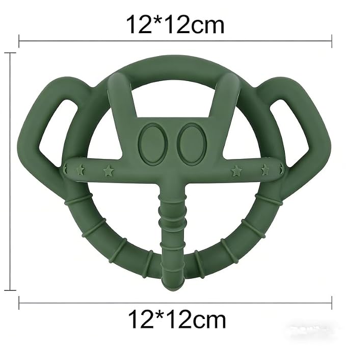 3D Elephant Teether,Kids Toy,Soft Silicone,Chewlery BPA-Free (1 Pack)