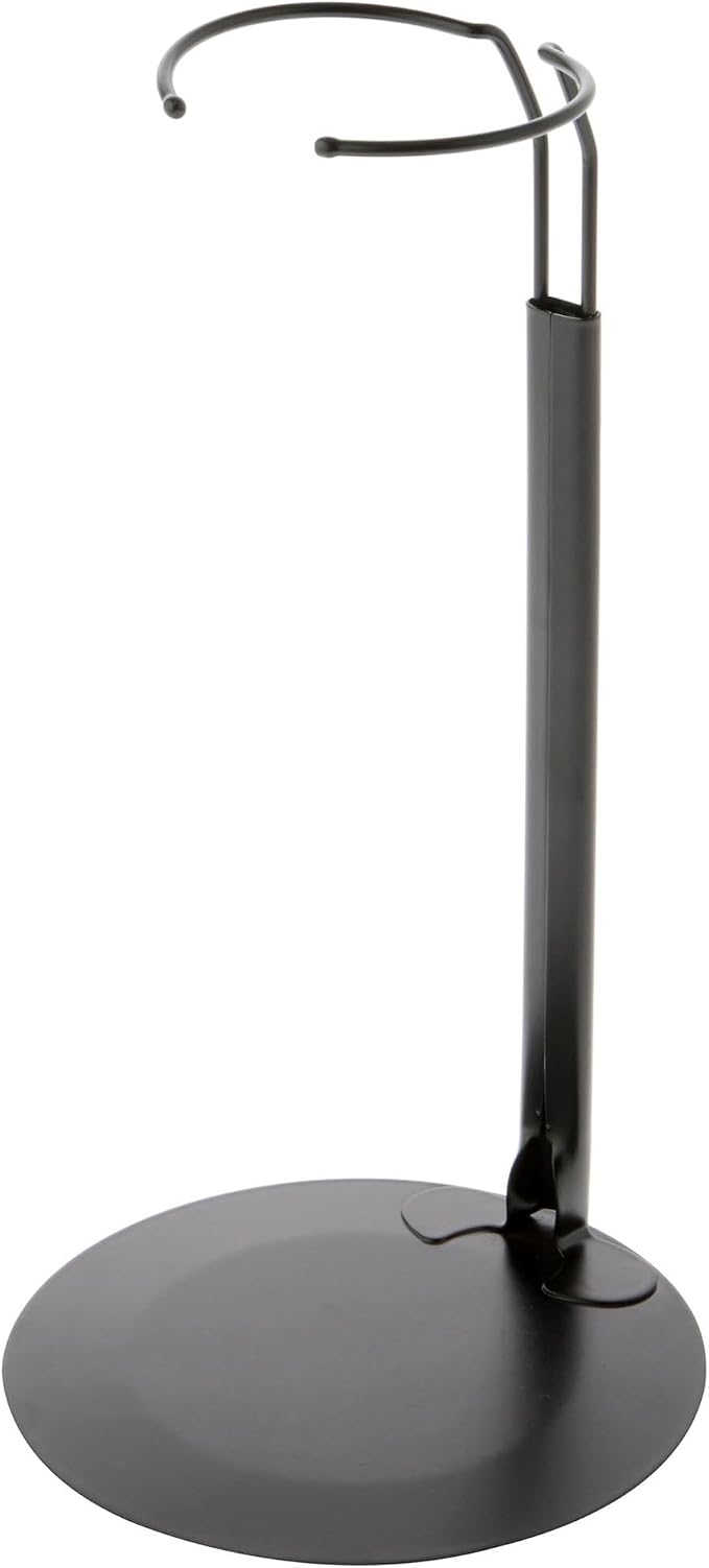 Plymor DSP-90B Black Adjustable Doll Stand, fits 15, 16, 17, 18, 19, 20, and 21 inch Dolls, Waist is 3" - 4" wide, 8" - 11" around