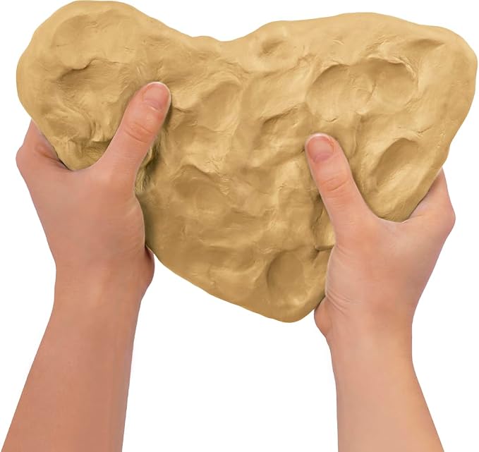 Jovi - Air Dry Clay, Sand Ochre Color, 3 x 1.1 lb, Total of 3.3 lb | No Oven Needed, Gluten-free, Pottery Clay for Arts and Crafts Projects