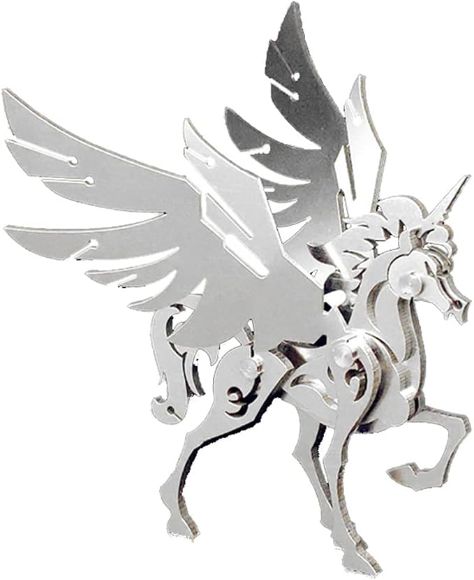 Microworld 3D Metal Puzzle, Mechanical Unicorn Metal Model Kits, Steel Warcraft Collection Challenge Brain Teaser DIY Art Craft Decoration 3D Puzzles for Adults