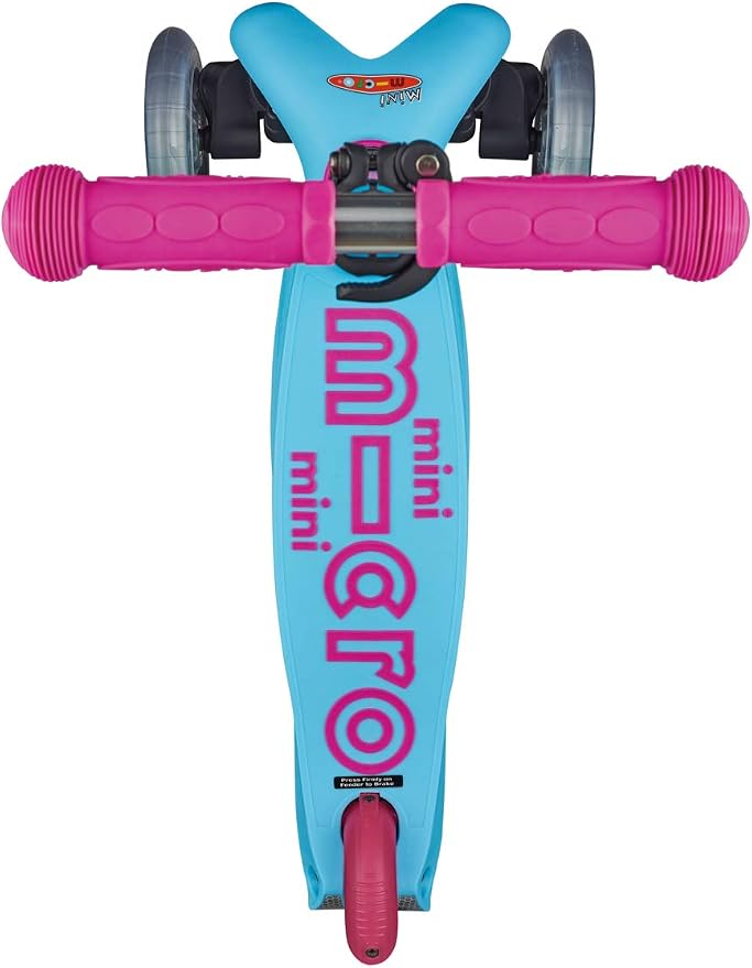 Micro Kickboard | Mini Kids Scooter for Ages 2-5 | Children up to 110 lbs | 3 Wheel Lean-to-Steer Design | Adjustable T Bar | Smooth Ride PU Wheels | Swiss Design