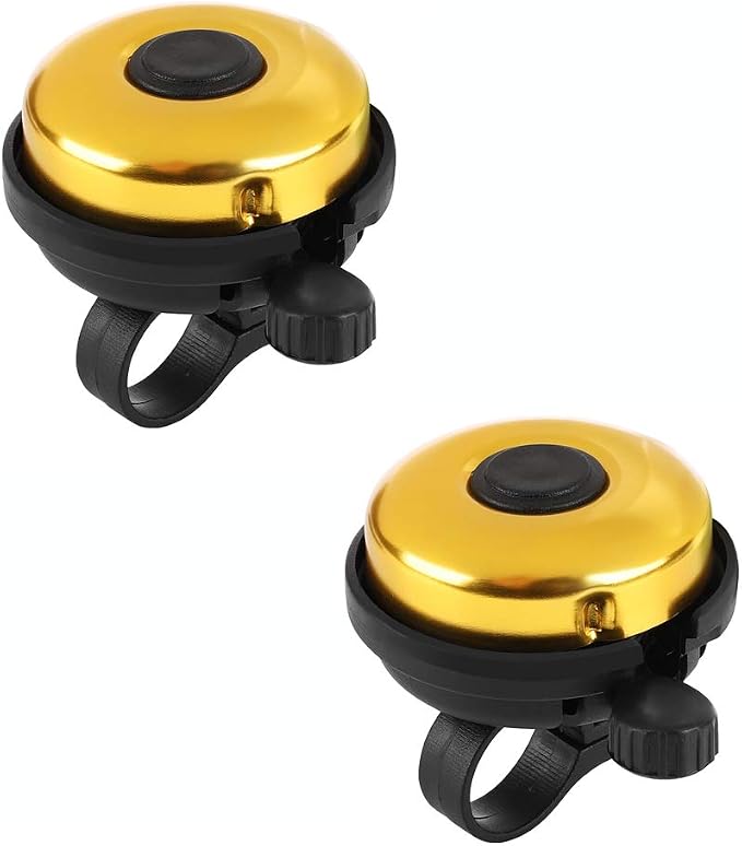 Accmor Classic Bike Bell, Aluminum Bicycle Bell, Loud Crisp Clear Sound Bicycle Bike Bell for Adults Kids
