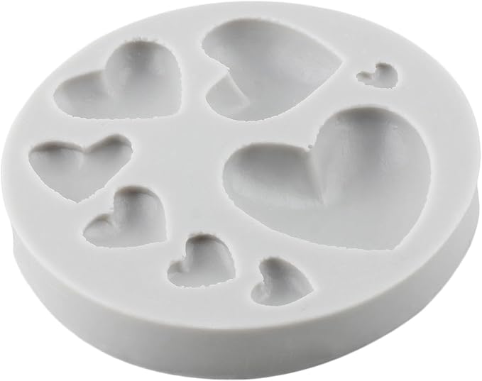 Heart Polymer Clay Mold Love Heart Silicone Molds for DIY Crafts Epoxy Resin Casting Air Dry Polymer Clay Plaster Jewelry Making