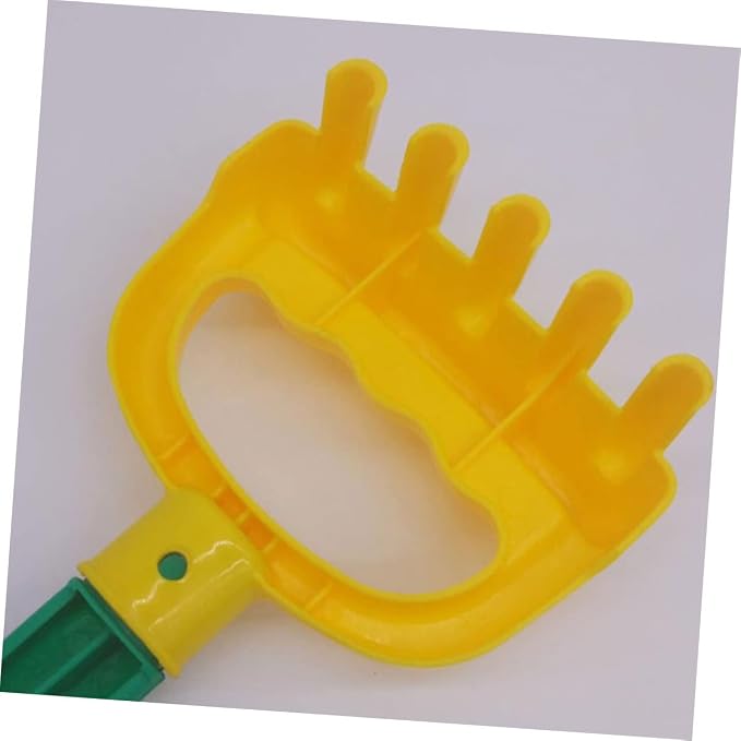 MERRYHAPY 3pcs Beach Rake Lightweight Plastic Sand Tools for Outdoor Blue Colors Box for Ages