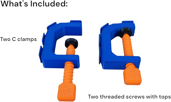 TechConnext Track Clamp for Hot Wheels Track (2 Pack) – Durable PLA Plastic, Up to 25% Stronger, Softer Top for Screw, Secure Grip, Made in USA