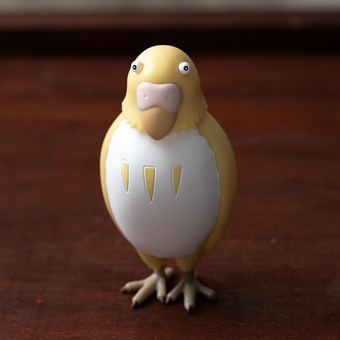 ensky - The Boy and The Heron - UN-02 Yes Nod Tilting Figure The Parakeet (Yellow), Studio Ghibli Official Merchandise
