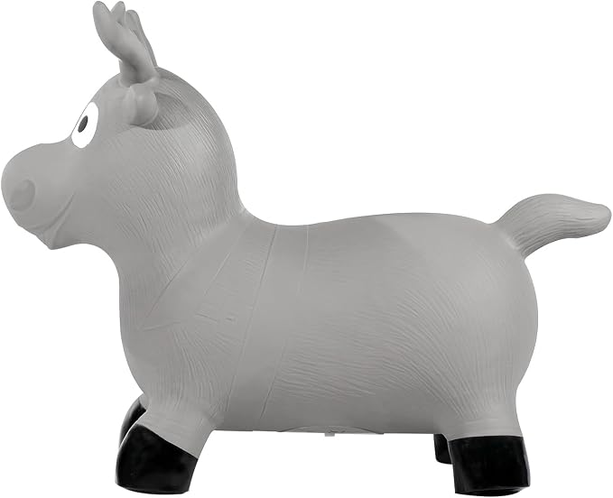 Kindsgut Bouncy Animal Hopper – Inflatable Bouncing Ride-On Toy for Kids & Toddlers Age 2+, Designed in Germany, Indoor & Outdoor, Moose