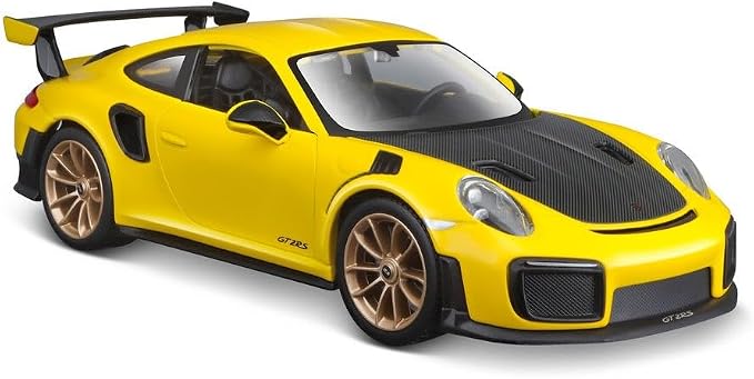 Maisto 1:24 Scale Special Edition 2018 Porsche 911 GT2 RS Diecast Vehicle - Yellow/Black