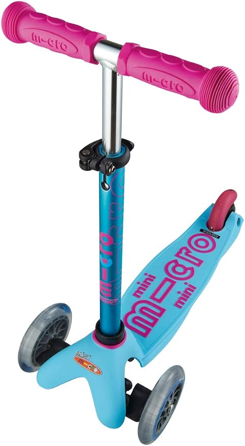 Micro Kickboard | Mini Kids Scooter for Ages 2-5 | Children up to 110 lbs | 3 Wheel Lean-to-Steer Design | Adjustable T Bar | Smooth Ride PU Wheels | Swiss Design