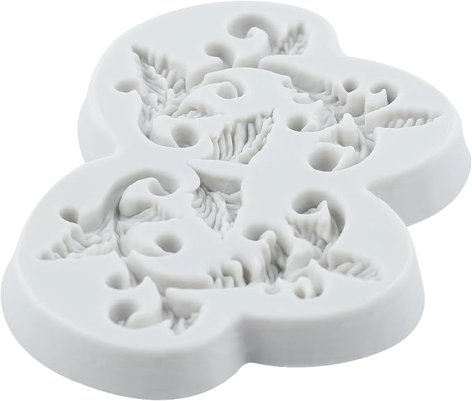 Baroque Leaf Vine Polymer Clay Molds Baroque Scroll Lace Silicone Mold for Epoxy Resin Casting DIY Crafts Air Dry Polymer Crafts Supplies Clay Tools