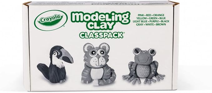 Crayola Modeling Clay Classpack (24 Packs), 12 Colors, Nontoxic, Teacher Classroom Must Haves, School Supplies for Kids