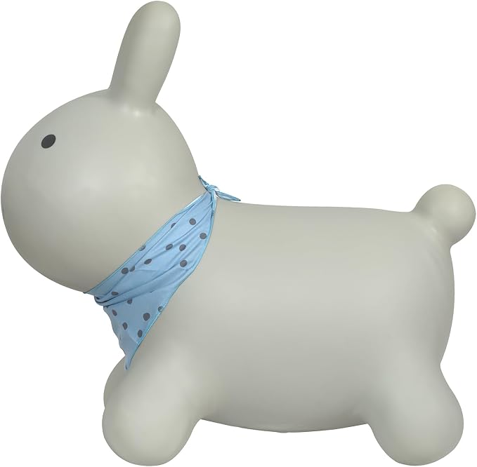 Kindsgut Bouncy Animal Hopper – Inflatable Bouncing Ride-On Toy for Kids & Toddlers Age 2+, Designed in Germany, Indoor & Outdoor, Rabbit