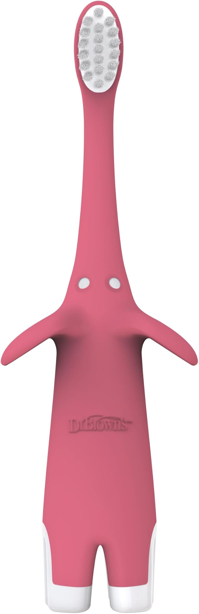 Dr. Brown's Infant-to-Toddler Toothbrush, Elephant, Pink, 0-3 Years