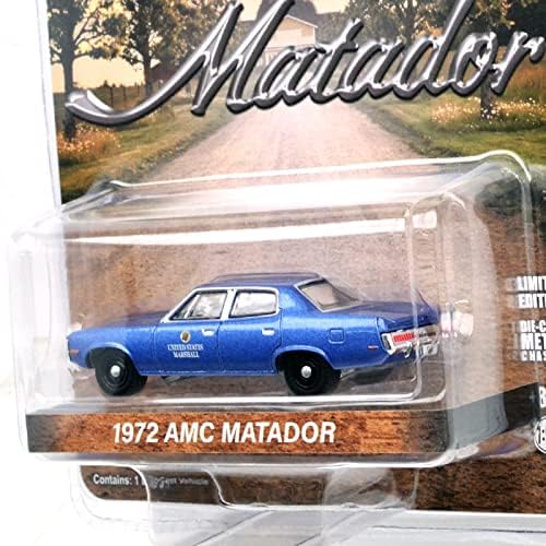 GREENLIGHT 1:64SCALE 1972 AMC MATADOR - UNITED STATES MARSHALL GREEN LIGHT 1:64 Scale 1972 AMC Matador - United State Marshall