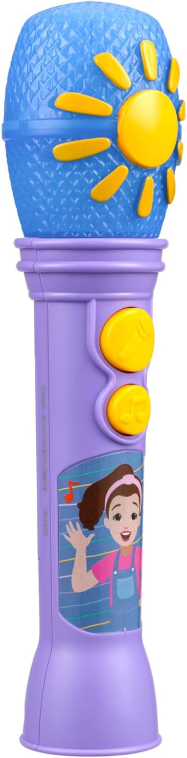 eKids Ms Rachel Toy Microphone for Kids, Includes Built-in Music and Lights, Toddler Toys (Purple)