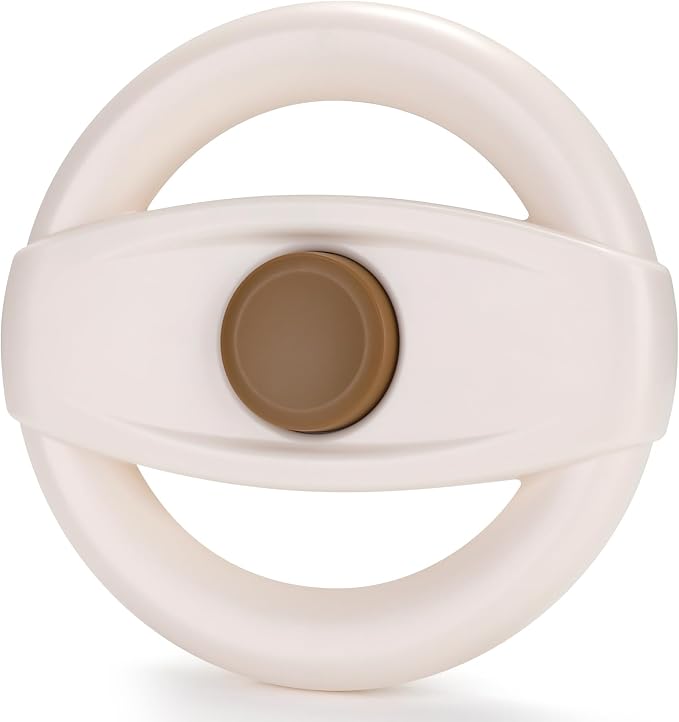 Accmor Stroller Steering Wheel Toy, Simulated Steering Wheel for Stroller Shopping Carts Cart Universal Detachable Pretend Driving Funny Toy Attachment