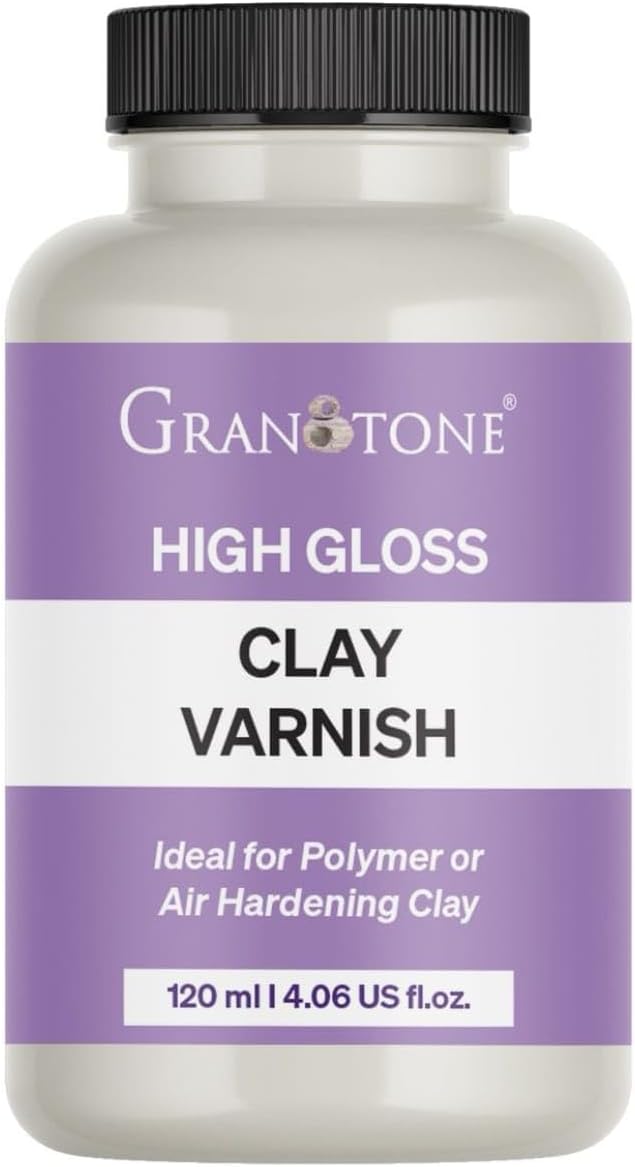 Granotone Clay Varnish Water Based Formula for Protective Finish Air Dry Polymer (High Gloss)
