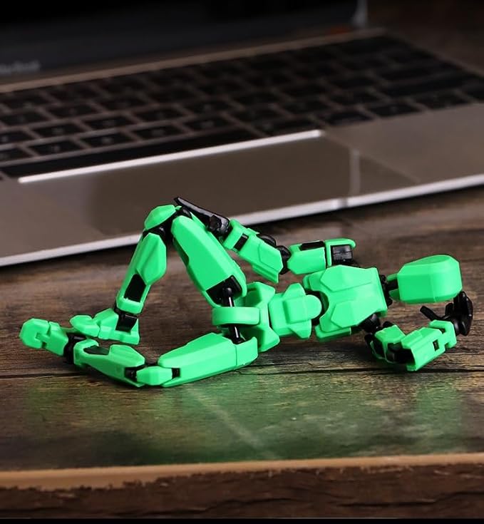 Titan 13 Action Figure Set Assembly Required, T13 3D Printed Action Figures with Weapons Accessories T 13 Lucky Robo Dummy Nova 13 Action Figures (Luminous)