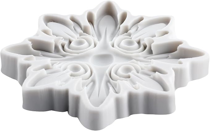 Baroque Relief Flower Polymer Clay Mold Baroque Flower Silicone Molds for DIY Craft Epoxy Resin Casting Polymer Clay Tools Crafts Air Dry Jewelry Making