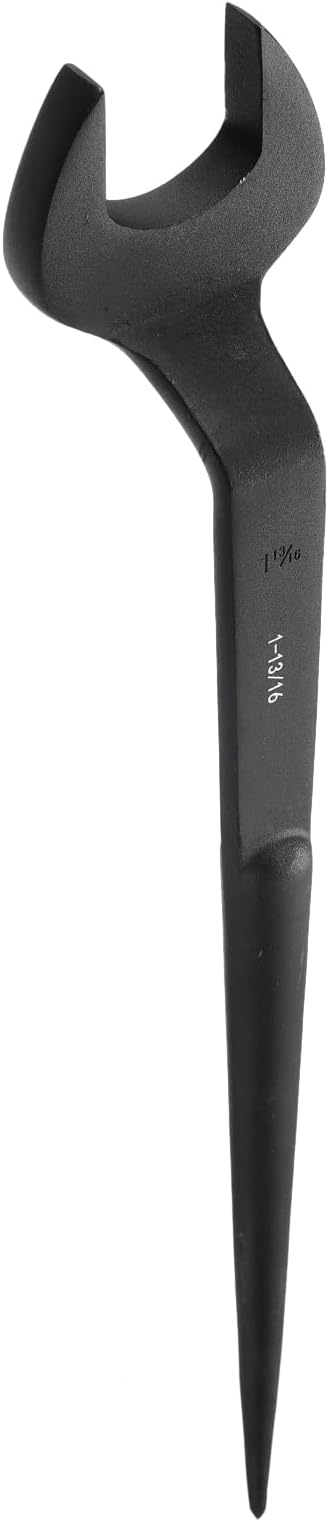 HARFINGTON Single Open End Spanner Wrench 1-13/16-inch 15 Degree Angle Single Open End SAE Construction Spanner Wrenches with 60°Offset Handle for Automotive Mechanical Maintenance