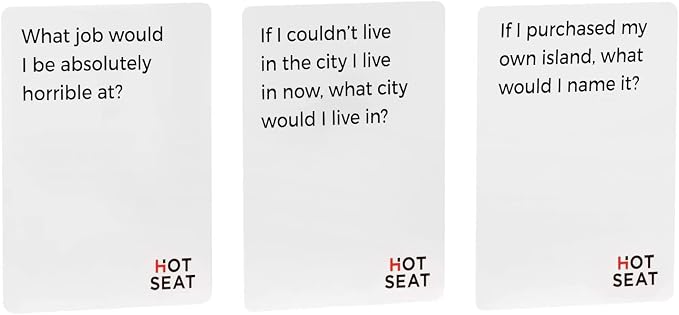 HOT SEAT Party Game - The Family Card Game That's All About You - for Kids,Teens, College Students, Adults + Families - Perfect Christmas White Elephant Gifts, Stocking Stuffers + Board Games Night
