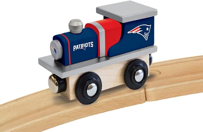 MasterPieces NFL New England Patriots Real Wood Toy Train, For Ages 3+
