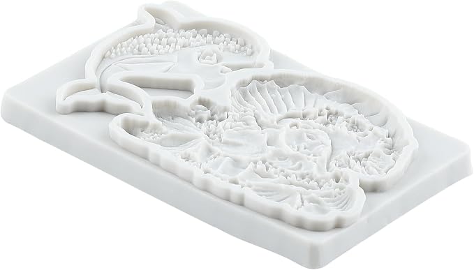 Mermaid Polymer Clay Molds Mermaid Dolphin Seashell Silicone Mold for Epoxy Resin Casting DIY Crafts Air Dry Polymer Crafts Supplies Clay Tools