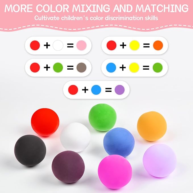 Ainiv Air Dry Clay Kit, 60 Colors DIY Model Magic Clay for Kids, Modeling Clay with 6 Sculpting Tools, Safe and Non-Toxic, Ultra Light Arts and Crafts Kits for Boys Girls, Best Gifts for Kids