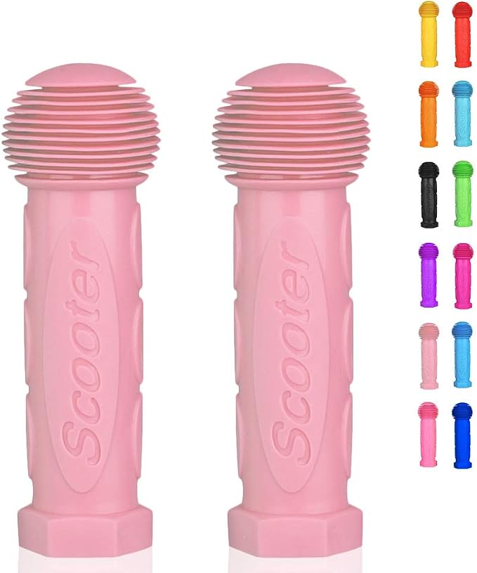Scooter Grip Handlebar 1 Pair Bicycle Grip Fit for 2-3-4 Wheels Kid Kick Scooters,Children Bike,Rocking car,Drifting Scooter,Swing Scooter,Push Cart