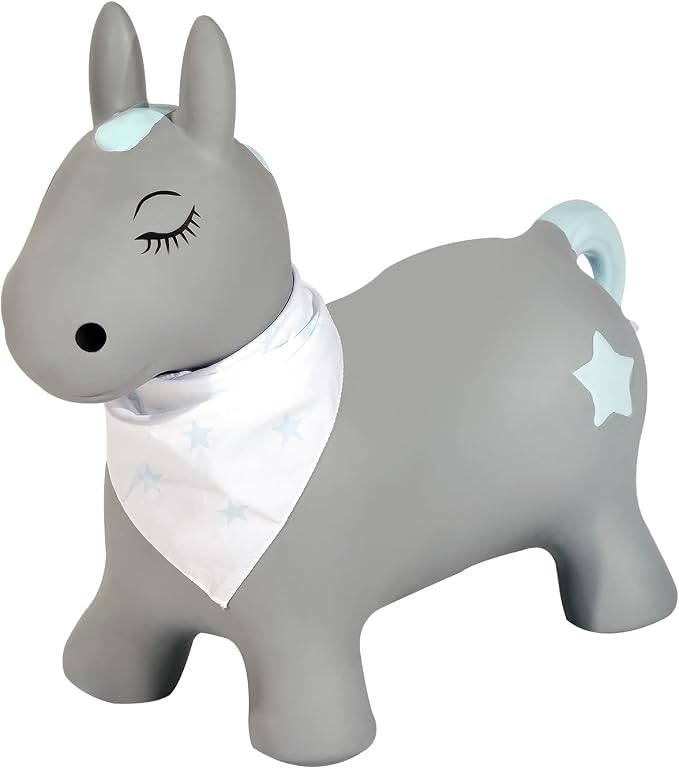 Kindsgut Bouncy Animal Hopper – Inflatable Bouncing Ride-On Toy for Kids & Toddlers Age 2+, Designed in Germany, Indoor & Outdoor, Pony