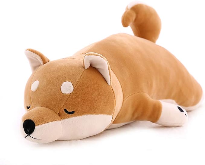 Stuffed Plush Shiba Inu Animal Toy 20 Inch Dog Corgi Akita Animal Stuffed Plushies Super Soft Cute Cuddly Pillow Cushion Stuff Dolls Gift for Children Kids Boys Girls Room Decoration, 20Inches