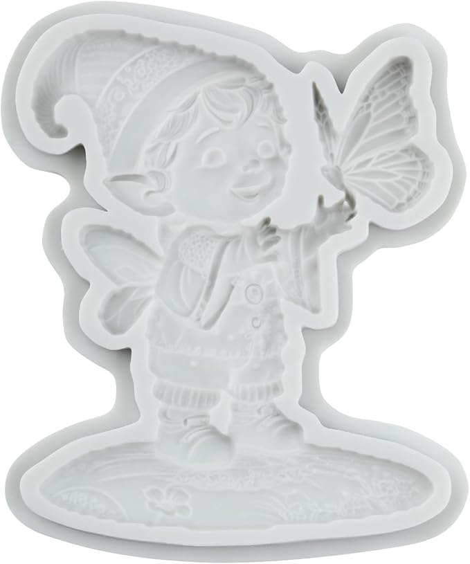 Elf Boy Polymer Clay Mold Butterfly Fairy Silicone Molds for DIY Craft Epoxy Resin Casting Polymer Clay Tools Crafts Air Dry Jewelry Making