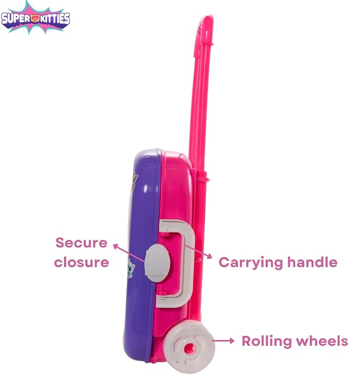 Disney Junior Super Kitties Color and Roll Activity Set with Carrying Case, Stickers, & Art Supplies